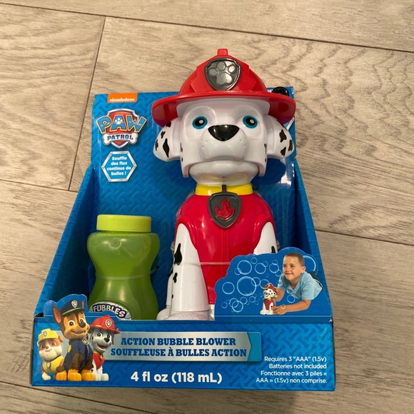 paw patrol bubble blower skye